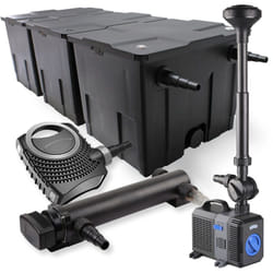 Wiltec - SunSun Kit complet: CBF-350C Filtre de bassin jusqu'à 90000L Biologique, NEO10000 pompe de filtration 10000l/h 80W, CUV-336Lampe uv uvc