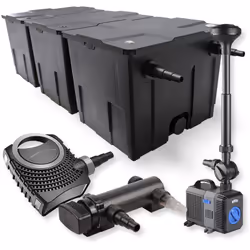 [Clarté de l’eau pour les grands bassins] - Filtre de bassin bio SunSun CBF-350C, 90 000 L, système à 3 chambres, facile à ut ...