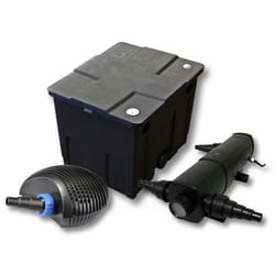 Kit de filtration de bassin 12000l avec 24W Stérilisateur et CTF Pompe avec 40W