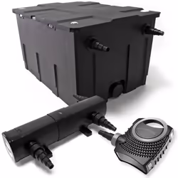 [Traitement efficace des algues] - SunSun CUV-218 fournit une eau limpide jusqu’à 20 000 l. La lampe UVC 18W élimine algues e ...