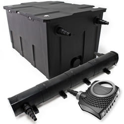 Kit de Filtration de Bassin Bio Filtre 60000l Stérilisateur UVC 72W 80W Pompe éco - 54598