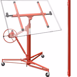 Lève panneaux lève plaques de plâtre XXL 350cm + 140cm Extension bar max 465cm 68kg - WilTec