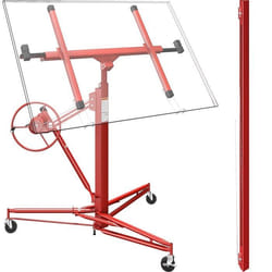 Lève panneaux lève plaques de plâtre XXL 350cm + 140cm Extension bar max 465cm 68kg - WilTec