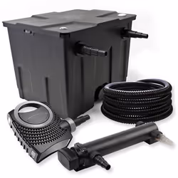 SunSun Kit de filtration de bassin 12000l 24W UVC 3. Stérilisateur NEO7000 50W Pompe et Tuyau - 54273