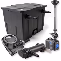 SunSun Kit de filtration de bassin 12000l 18W UVC Stérilisateur NEO7000 50W Pompe Fontaine