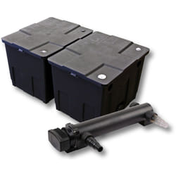 Wiltec - SunSun Kit complet: CBF-350B Filtre de bassin jusqu'à 60000 l Biologique, CUV-336 lampe uv uvc Clarificateur avec 36 Watt Puissance uv-c
