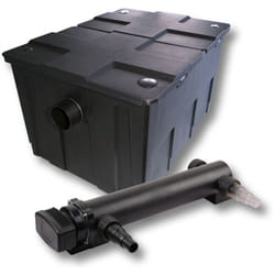Wiltec - SunSun Kit complet: CBF-550 Filtre de bassin jusqu'à 60000 l Biologique, CUV-336 lampe uv uvc Clarificateur avec 36 Watt Puissance uv-c