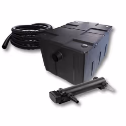 Kit de filtration de bassin - SUNSUN - 60000l 24W UVC 3 - Filtre biologique et stérilisateur - Blanc
