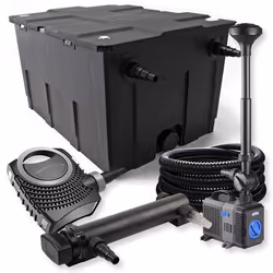 Filtre de bassin SunSun 60000l avec stérilisateur UVC 24W pompe éco 8000l/h et tuyau Ø25mm - 54191