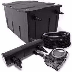 Kit de filtration avec Bio Filtre 60000l 24W UV Stérilisateur 80W Pompe et Pompe de Fontaine - 54076