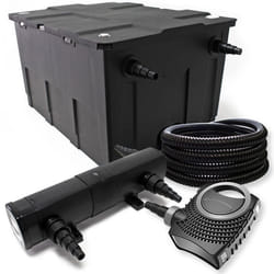 Kit de filtration avec Bio Filtre 60000l 24W UV Stérilisateur 80W Pompe et Pompe de Fontaine - 54076