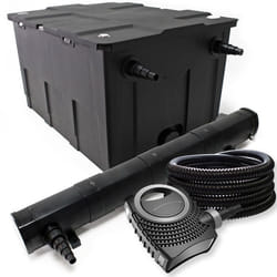 Kit de filtration - SunSun - Bio Filtre 60000l - 72W UV Stérilisateur - Pompe de bassin - 25m Tuyau