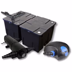 SunSun Kit de filtration de bassin pour 60000l 24W Stérilisateur et 100W Pompe