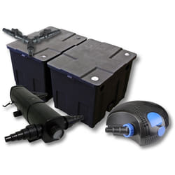 SunSun Kit de filtration de bassin pour 60000l 24W Stérilisateur et 100W Pompe