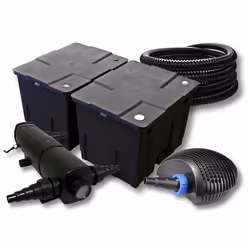 Kit de filtration de bassin SunSun pour 60000l avec Stérilisateur 24W et Pompe éco 40W - 55044