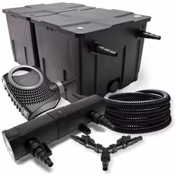 Kit de filtration de bassin SunSun 60000l 24W Stérilisateur NEO8000 70W Pompe 25m Tuyau - 55045