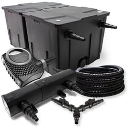 Filtre de bassin SunSun jusquà 60000l avec stérilisateur NEO8000 70W pompe 25m tuyau - 55049