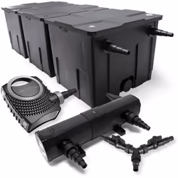 DESCRIPTION GÉNÉRALE Ce kit de filtration de bassins est spécialement conçu pour les grands et moyens bassins jusqu'à 90 000  ...