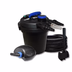 Kit de filtration bassin à pression 6000l 11W UVC 20W Pompe 25m Tuyau Fontaine