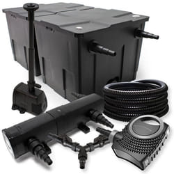 SunSun Kit de filtration de bassin 60000l 24W Stérilisateur NEO8000 70W Pompe 25m Tuyau Fontaine