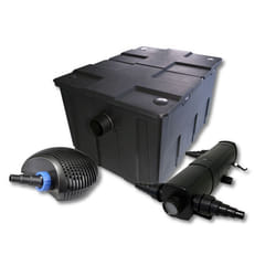 SunSun Kit de filtration de bassin pour 60000l 24W Stérilisateur et 40W Pompe