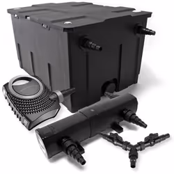 Kit filtration bassin SUNSUN - 60000l - Filtre biologique CBF-550 - Stérilisateur NEO8000 70W - Pompe