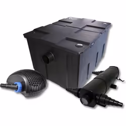 Filtre de bassin SunSun CBF-550 - Kit de filtration pour 60000l avec stérilisateur 36W et pompe éco 40W