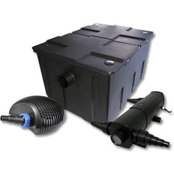 Filtre de bassin SunSun CBF-550 - Kit de filtration pour 60000l avec stérilisateur 36W et pompe éco 40W