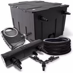 SunSun Kit filtration bassin 60000l 18W Stérilisateur NEO10000 Pompe 25m Tuyau