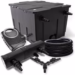 SunSun Kit filtration bassin 60000l 36W Stérilisateur NEO10000 80W Pompe 25m Tuyau - 55302