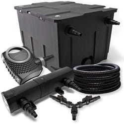 SunSun Kit filtration bassin 60000l 36W Stérilisateur NEO10000 80W Pompe 25m Tuyau - 55302