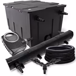 Kit filtration pour bassin - SUNSUN - 60000l - Stérilisateur NEO10000 80W - Pompe 25m Tuyau