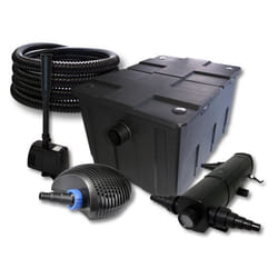 Kit de filtration de bassin SUNSUN CBF-550 - 24W Stérilisateur - 40W éco Pompe - 25m Tuyau Fontaine