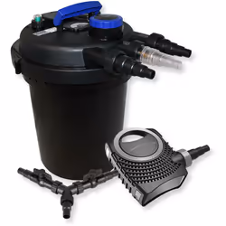[Entretien efficace de l’étang] - Le filtre de bassin sous pression SunSun CPF-250 avec UVC 11W assure un nettoyage idéal des ...