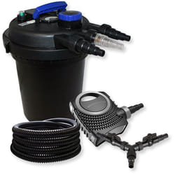 Filtre à pression SunSun pour bassin jusquà 10000l avec pompe éco 8000l/h et stérilisateur UVC 11W
