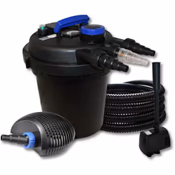 [Entretien efficace de l’étang] - Le filtre de bassin sous pression SunSun CPF-250 avec UVC 11W assure un nettoyage idéal des ...