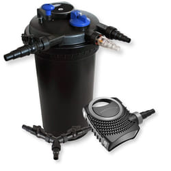Filtre à pression SunSun pour bassin jusquà 30000l avec stérilisateur UVC 18W et pompe éco 10000l/h 80W