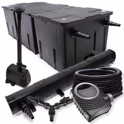 SunSun Kit filtration bassin 90000l 72W Stérilisateur NEO10000 80W Pompe 25m Tuyau Fontaine - 55238