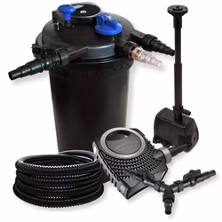 [Des eaux claires pour des poissons en bonne santé] - Le filtre de bassin sous pression SunSun CPF-15000 de 18 W filtre l’eau ...