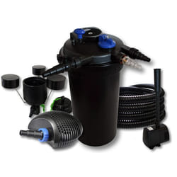 Kit filtration de bassin à pression 30000l SunSun avec 18W UVC 40W Pompe 25m Tuyau Skimmer Fontaine