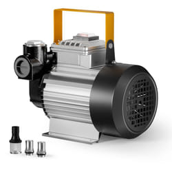 Wiltec Pompe à Fuel Gasoil bio Autoaspirante – 230 V / 550 W / 20-60 l/min – Hauteur d'aspiration max. 20 m – avec Soupape by-pass, Enroulement