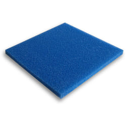 Wiltec - Tapis japonais filtrant - 50 x 50 x 3 cm / 10 ppi - grossier - Filtre de Bassin et d'Aquarium pour Filtration Eau hmf - couleur Bleue