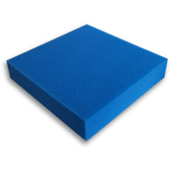 Wiltec - Tapis japonais filtrant - 50 x 50 x 10 cm / 30 ppi - fin - Filtre de Bassin et d'Aquarium pour Filtration Eau hmf - couleur Bleue