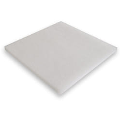Wiltec - Tissu ouaté Synfil 300 - 50 x 50 x 2,5 cm - très Fin - Média de filtration pour Filtre Bassin et Aquarium - de Couleur blanche