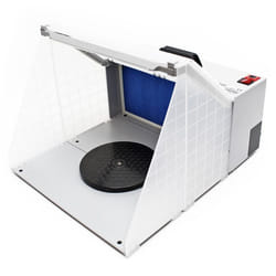 Airbrush Cabine daspiration illuminé pour Airbrush 12 Volt 4m³/min HS-E420DCLK - 34263