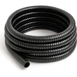 Tuyau d'aspiration noir – 0,5 m / ø 25 mm (1') / 180 g/m – avec Spirale de renforcement – Tube souple sans pression en pvc – pour Arrosage Irrigation