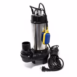 Pompe pour eaux sales flotteur broyeur de végétaux 31200l/h 22 kW Hauteur max. de refoulement 10m - 50989