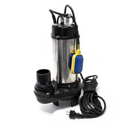 Pompe pour eaux sales flotteur broyeur de végétaux 31200l/h 22 kW Hauteur max. de refoulement 10m - 50989