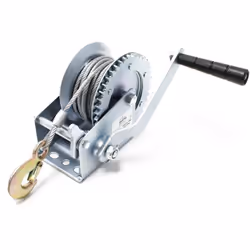 [Capacité de traction] – Ce treuil à câble manuel de Wiltec supporte une charge de traction maximale de 550 kg. Il est parfai ...