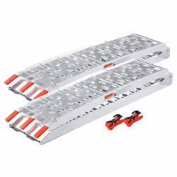 2x Rampe de chargement Moto ATV Pliable Aluminium Rail daccès 223cm 680kg - 30221